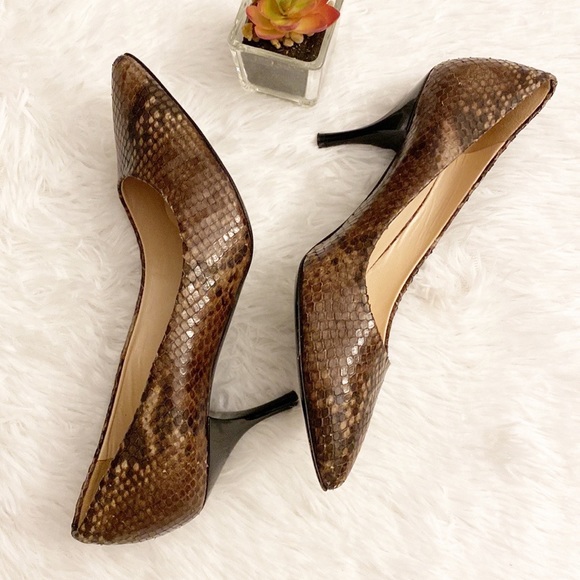 ROBERTO FESTA | Snakeskin leather pointed toe heel Milano women’s 6 - Picture 5 of 9